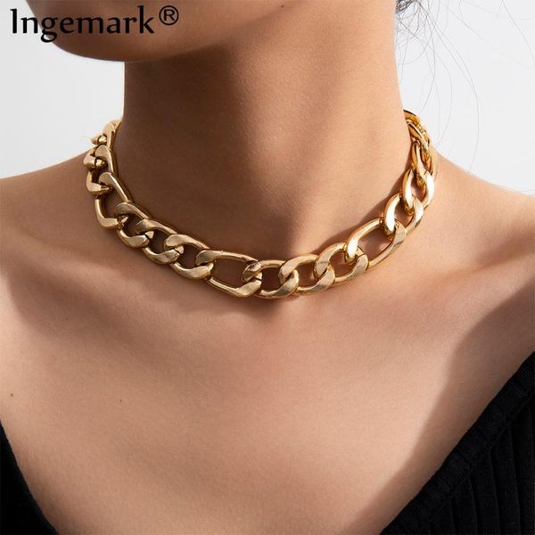 pendant necklaces exaggerated punk big chunky lock cuban twisted chain necklace classic fashion choker neck jewelry for women men friend, Silver
pendant necklaces exaggerated punk big chunky lock cuban twisted chain necklace classic fashion choker neck jewelry for women men friend, Silver
