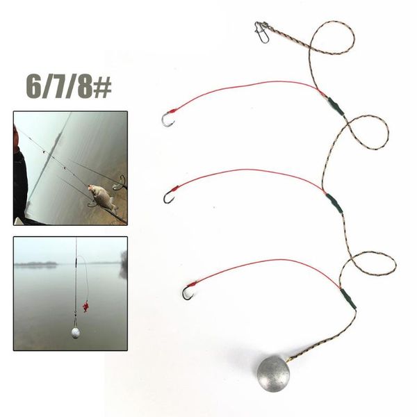 fishing hooks 6#,7#,8# lead+high-carbon steel 12 braids 60lb line 3 sharp penetration for carp
fishing hooks 6#,7#,8# lead+high-carbon steel 12 braids 60lb line 3 sharp penetration for carp