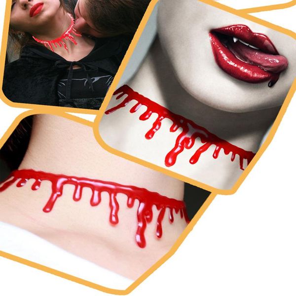 chokers halloween blood necklace men for womens party elasticity exaggeration jewelry vampire decorations gifts, Golden;silver
chokers halloween blood necklace men for womens party elasticity exaggeration jewelry vampire decorations gifts, Golden;silver