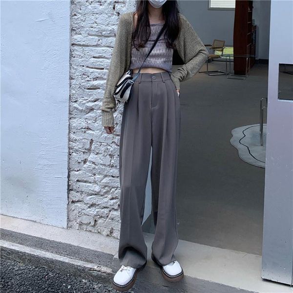 women's pants & capris cost-effective draped suit autumn high waist slimming, Black;white
women's pants & capris cost-effective draped suit autumn high waist slimming, Black;white