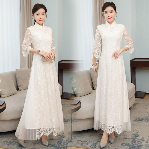 year 2021 fashion white blue elegant lace slim party cheongsam long dress women qipao traditional chinese clothes cny ethnic clothing, Red
year 2021 fashion white blue elegant lace slim party cheongsam long dress women qipao traditional chinese clothes cny ethnic clothing, Red