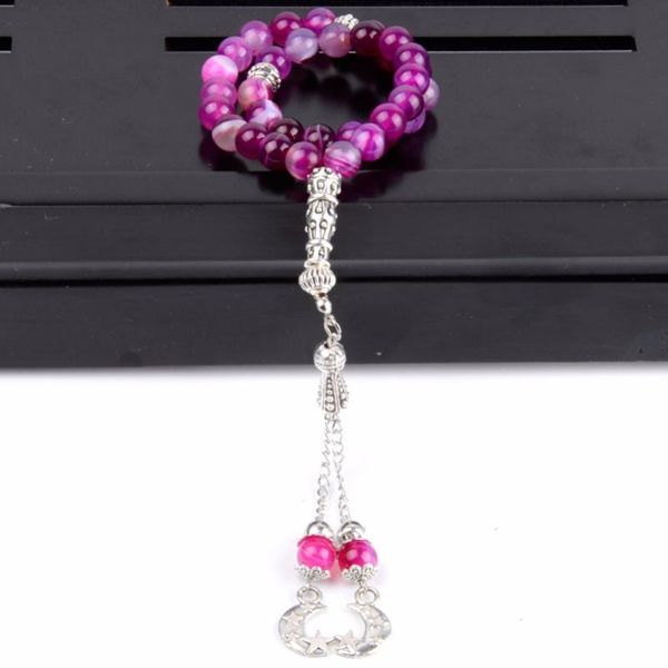 charm bracelets wholesale 33 prayer beads muslim rosary bracelet 8mm natural fushcia agates women men jewelry beaded & bangles bijoux, Golden;silver
charm bracelets wholesale 33 prayer beads muslim rosary bracelet 8mm natural fushcia agates women men jewelry beaded & bangles bijoux, Golden;silver