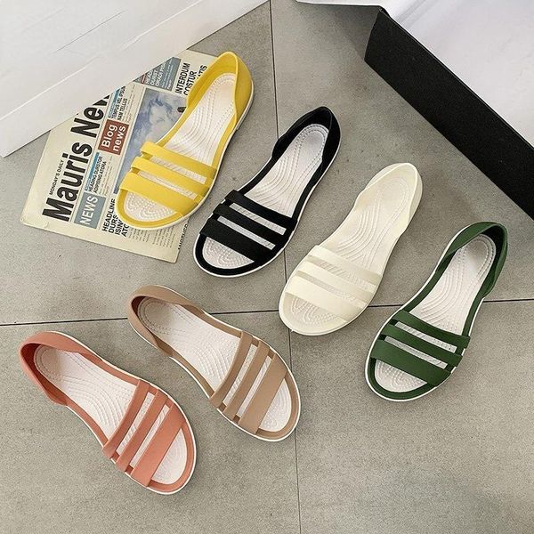 sandals women summer flat 2021 open-toed slides slippers candy color casual beach outdoot female ladies jelly shoes, Black
sandals women summer flat 2021 open-toed slides slippers candy color casual beach outdoot female ladies jelly shoes, Black