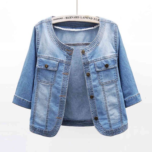 jacket autumn fashion casual plus size 3xl short jeans for women blue o-neck three quarter sleeve denim jacket coat female, Black;brown
jacket autumn fashion casual plus size 3xl short jeans for women blue o-neck three quarter sleeve denim jacket coat female, Black;brown