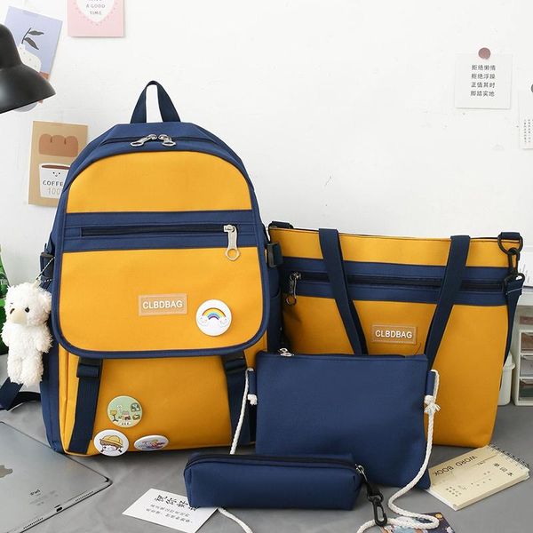 backpack 2021 4pcs/set canvas school backpacks women lovely bags for teenage girls bookbags students travel shoulder female56
backpack 2021 4pcs/set canvas school backpacks women lovely bags for teenage girls bookbags students travel shoulder female56