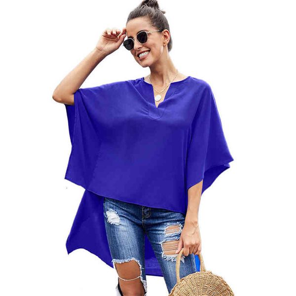 shiying chiffon blouse women's loose v-neck trumpet sleeve hem front short back long 251989, White;black
shiying chiffon blouse women's loose v-neck trumpet sleeve hem front short back long 251989, White;black
