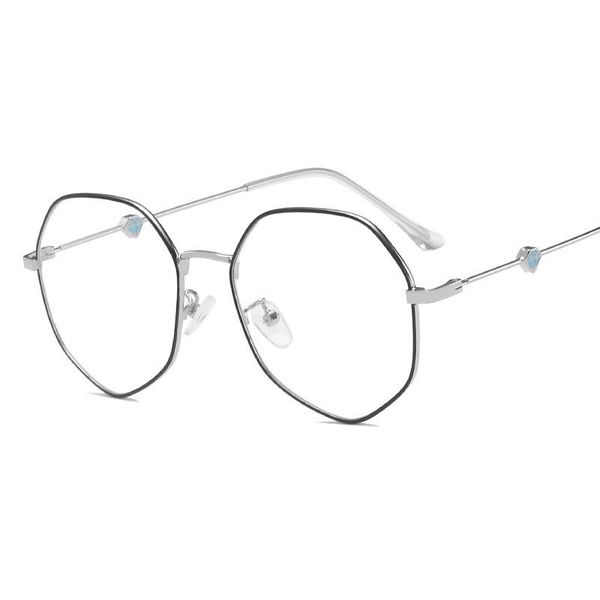 fashion sunglasses frames metal irregular glasses student art cute flat mirror can be equipped with myopia frame., Black
fashion sunglasses frames metal irregular glasses student art cute flat mirror can be equipped with myopia frame., Black