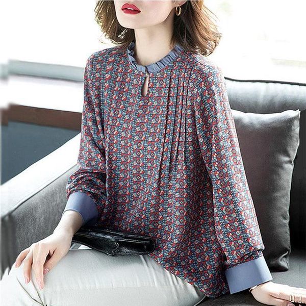 fashin spring autumn style casual women shirts long sleeve o neck plus size loose print df3348, White
fashin spring autumn style casual women shirts long sleeve o neck plus size loose print df3348, White