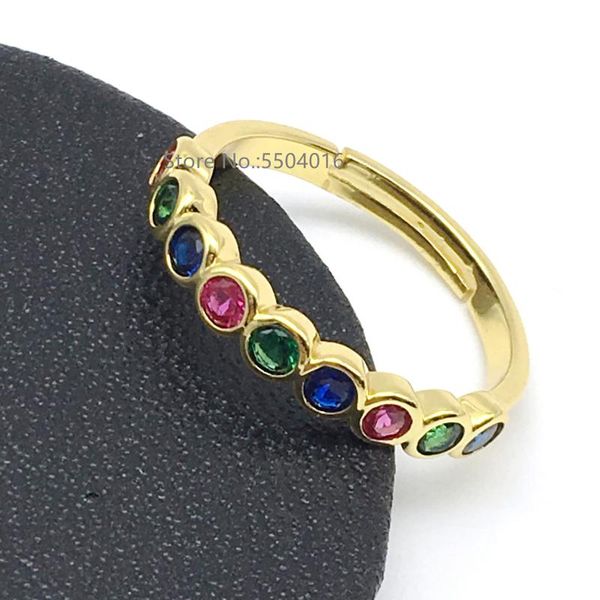wedding rings adjustable dainty rainbow ring colorful multi color cz eternity round finger gold women females jewelry accessory wholesale, Slivery;golden
wedding rings adjustable dainty rainbow ring colorful multi color cz eternity round finger gold women females jewelry accessory wholesale, Slivery;golden