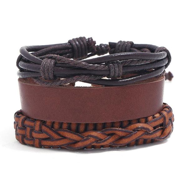 cuff made in china fashion leather bracelet diy personable style weaving multilayer for women and men wristband, White
cuff made in china fashion leather bracelet diy personable style weaving multilayer for women and men wristband, White