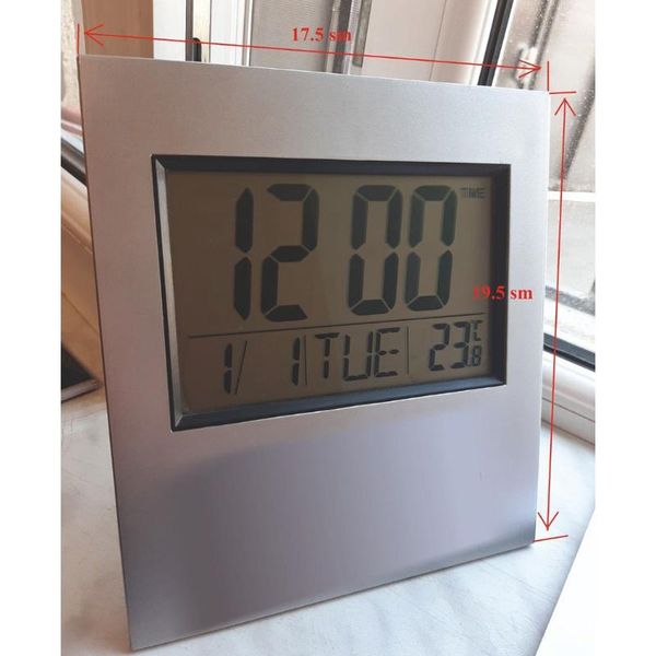 wall clocks lcd digital silver table clock / with calendar temperature alarm large screen simple electronic
wall clocks lcd digital silver table clock / with calendar temperature alarm large screen simple electronic