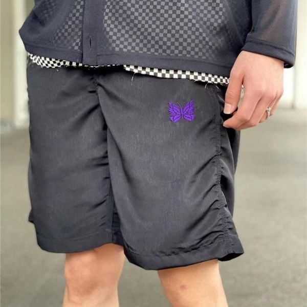 men's shorts needles men women nylon purple butterfly embroidery track breeches ventilation pants, White;black
men's shorts needles men women nylon purple butterfly embroidery track breeches ventilation pants, White;black