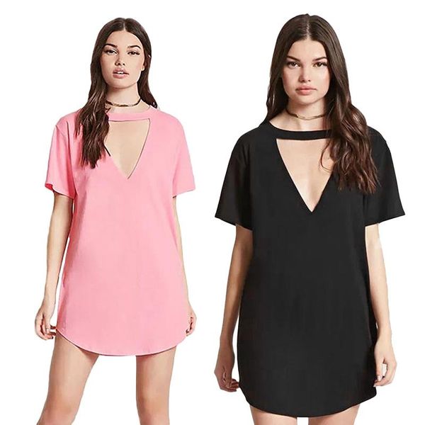 casual dresses women dress summer short sleeve female v-neck fashion solid, Black;gray
casual dresses women dress summer short sleeve female v-neck fashion solid, Black;gray