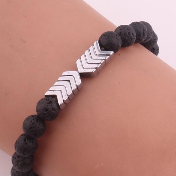 charm bracelets sacred arrow nature lava stone diffuser men women bracelet health care a66, Golden;silver
charm bracelets sacred arrow nature lava stone diffuser men women bracelet health care a66, Golden;silver