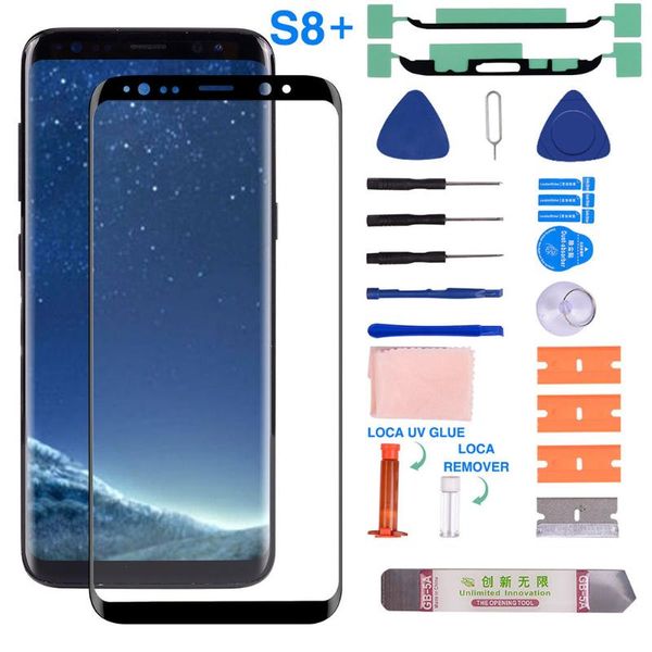 compatible for galaxy s8plus front glass screen lens replacement repair kit + uv glue frame cell phone protectors
compatible for galaxy s8plus front glass screen lens replacement repair kit + uv glue frame cell phone protectors