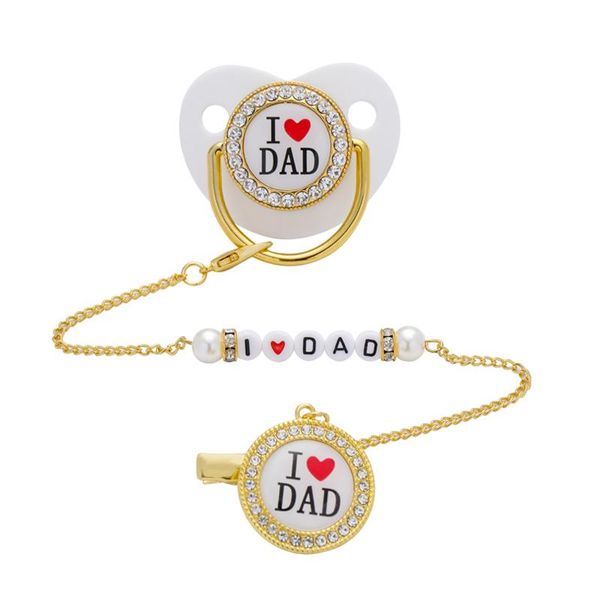 pacifiers# blingonly rhinestone dummy soother bling baby pacifier with i love dad chain clip
pacifiers# blingonly rhinestone dummy soother bling baby pacifier with i love dad chain clip