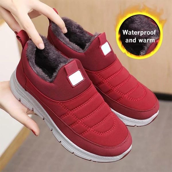 women snow boots winter warm shoes ladies casual fur non slip sneakers fashion footwear waterproof flats slippers, Black
women snow boots winter warm shoes ladies casual fur non slip sneakers fashion footwear waterproof flats slippers, Black