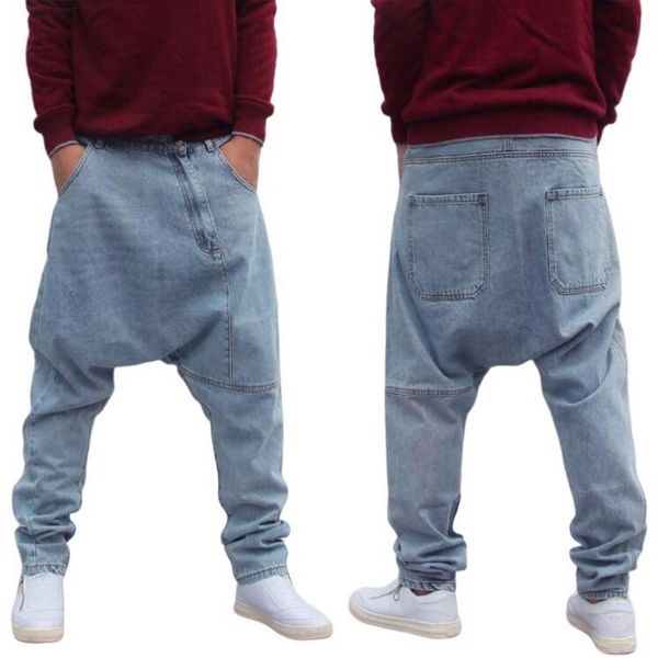 men's jeans men street dance denim cross-pants low crotch pant fat baggy pants feet harlan skateboard, Blue
men's jeans men street dance denim cross-pants low crotch pant fat baggy pants feet harlan skateboard, Blue