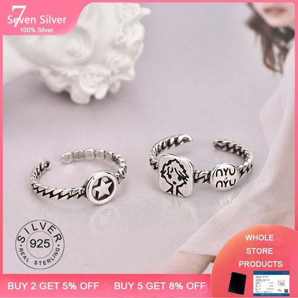 cluster rings 925 sterling silver for women stars boy fine jelwery multilayer open adjustable trendy jewelry party gifts, Golden;silver
cluster rings 925 sterling silver for women stars boy fine jelwery multilayer open adjustable trendy jewelry party gifts, Golden;silver