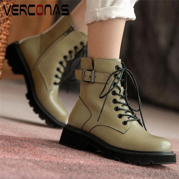 boots verconas motorcycle fashion cool women ankle genuine leather buckle autumn winter thick heels shoes woman, Black
boots verconas motorcycle fashion cool women ankle genuine leather buckle autumn winter thick heels shoes woman, Black