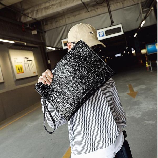 factory wholesale men bag street trend crocodile pattern mens hand clutch multi-functional leather file handbag no fashion leathers wrist ha
factory wholesale men bag street trend crocodile pattern mens hand clutch multi-functional leather file handbag no fashion leathers wrist ha