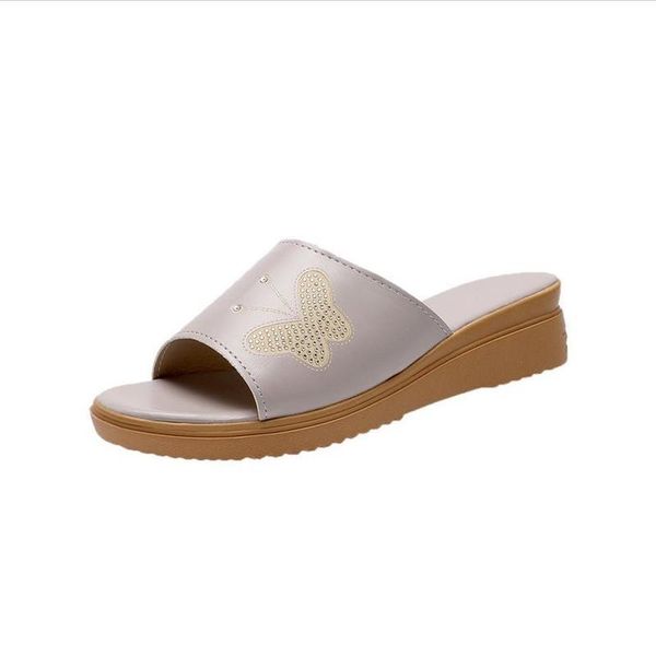 slippers 2021 pure color women's casual fashion vamp butterfly applique modification classic simple wild wedge, Black
slippers 2021 pure color women's casual fashion vamp butterfly applique modification classic simple wild wedge, Black