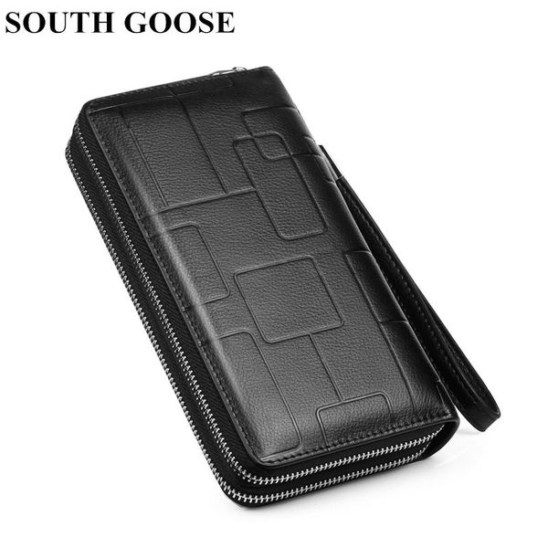 wallets 2021 business men's genuine leather clutch multi-function long double zipper purse male casual handy bag phone, Red;black
wallets 2021 business men's genuine leather clutch multi-function long double zipper purse male casual handy bag phone, Red;black