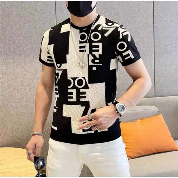 summer trend breathable hollow european fashion brand slimming cool feeling ice silk cotton short-sleeved men's t-shirt black m-3xl, White;black
summer trend breathable hollow european fashion brand slimming cool feeling ice silk cotton short-sleeved men's t-shirt black m-3xl, White;black