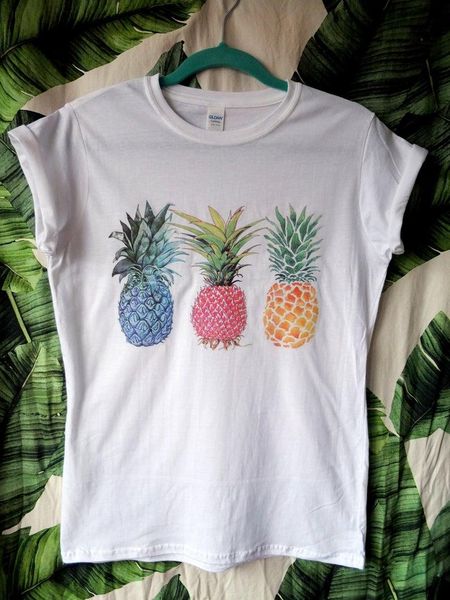 women's t-shirt fitted 100% pineapple softstyle art ladies cotton slim-fit crewneck short sleeve cute fashion tees for women, White
women's t-shirt fitted 100% pineapple softstyle art ladies cotton slim-fit crewneck short sleeve cute fashion tees for women, White