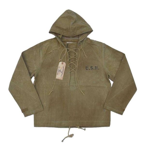 men's jackets bob us dong navy foul weather deck parka vintage waxed cotton rain jacket smock, Black;brown
men's jackets bob us dong navy foul weather deck parka vintage waxed cotton rain jacket smock, Black;brown