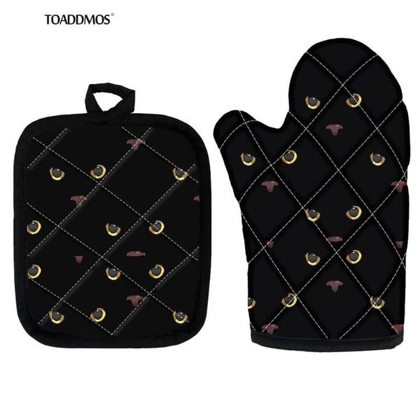resistant pads sets of 2 microwave oven gloves 3d black cat face print pattern kitchen heat mitts potholders
resistant pads sets of 2 microwave oven gloves 3d black cat face print pattern kitchen heat mitts potholders