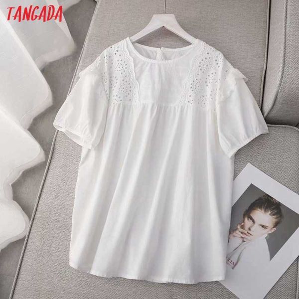 tangada women retro embroidery romantic cotton blouse shirt short sleeve chic female shirt ze05 210609, White
tangada women retro embroidery romantic cotton blouse shirt short sleeve chic female shirt ze05 210609, White