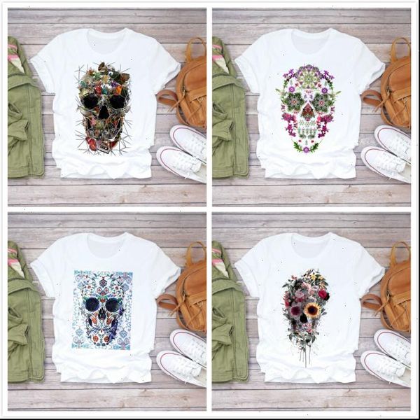 women summer womens t shirt fashion skull butterfly plant short sleeve lady shirts ladies graphic clothes female cotton white
women summer womens t shirt fashion skull butterfly plant short sleeve lady shirts ladies graphic clothes female cotton white