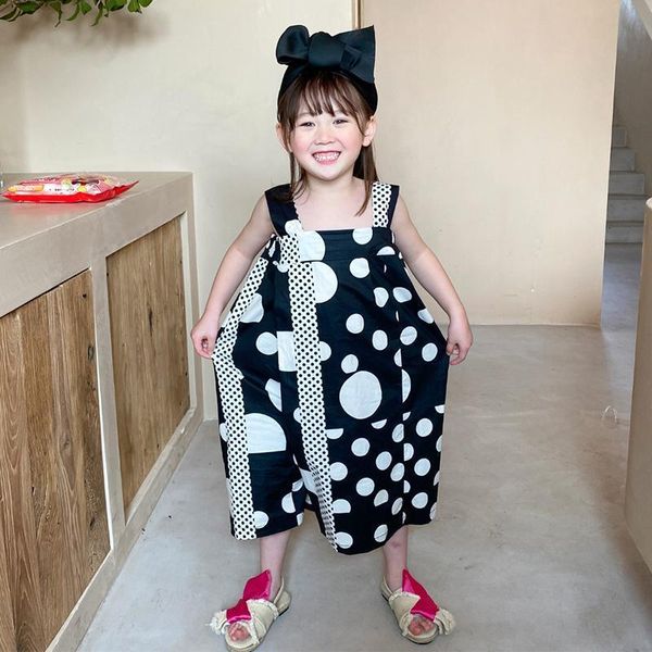 jumpsuits kids clothing girls straps pants 2021 summer dot printing children's casual wide-leg 2-6 years old children costume, Blue
jumpsuits kids clothing girls straps pants 2021 summer dot printing children's casual wide-leg 2-6 years old children costume, Blue