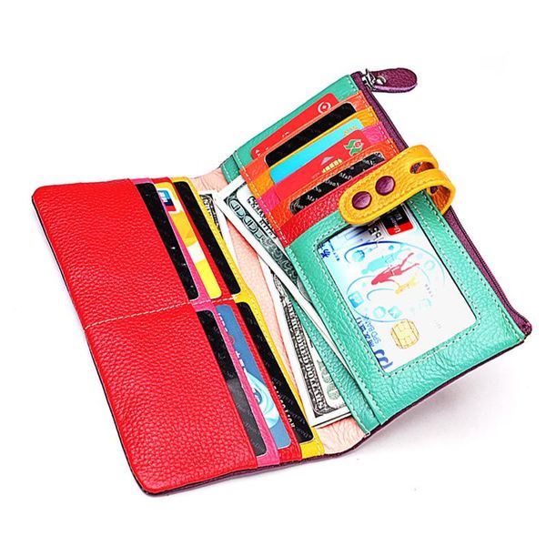 wallets fashion wallet female women genuine leather coin purse long women's purses cell phone pocket money bag portomonee wm20, Red;black
wallets fashion wallet female women genuine leather coin purse long women's purses cell phone pocket money bag portomonee wm20, Red;black