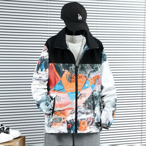 spring and autumn jacket men's fashion stand collar tf european american baseball loose large size jackets, Black;brown
spring and autumn jacket men's fashion stand collar tf european american baseball loose large size jackets, Black;brown