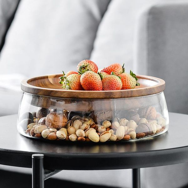 storage bottles & jars fruit tray european-style creative double-layer glass dried melon seeds nut wooden candy box
storage bottles & jars fruit tray european-style creative double-layer glass dried melon seeds nut wooden candy box