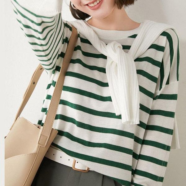 women's sweaters women color spliced stripes sweater o-neck loose elegant knit pullover female soft stretch spring autumn winter jumper, White;black
women's sweaters women color spliced stripes sweater o-neck loose elegant knit pullover female soft stretch spring autumn winter jumper, White;black
