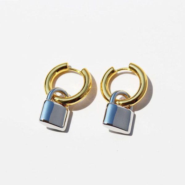 hoop & huggie wtltc 2021 hopo stylish sliver lock gold round circle earrings for women solid drop small padlock fashion jewelry, Golden;silver
hoop & huggie wtltc 2021 hopo stylish sliver lock gold round circle earrings for women solid drop small padlock fashion jewelry, Golden;silver