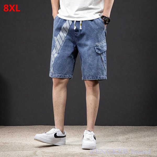 men's shorts summer tide brand loose casual stretch denim trend man plus size short pants men 6xl 7xl 8xl, White;black
men's shorts summer tide brand loose casual stretch denim trend man plus size short pants men 6xl 7xl 8xl, White;black