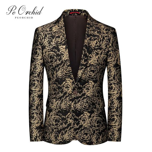 gold jacket casual men blazer slim fit casacas para hombre pattern floral stage clothes coats suits oversized 6xl men's & blazers, White;black
gold jacket casual men blazer slim fit casacas para hombre pattern floral stage clothes coats suits oversized 6xl men's & blazers, White;black