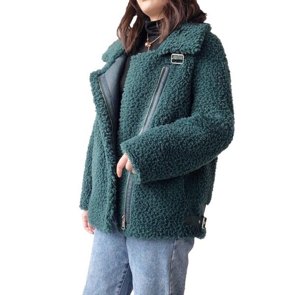 women's fur & faux winter lamb wool coat college granule sheep shearing fleece motorcycle jacket short zipper warm coats green red, Black
women's fur & faux winter lamb wool coat college granule sheep shearing fleece motorcycle jacket short zipper warm coats green red, Black
