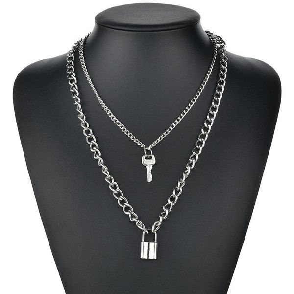pendant necklaces necklace cute simple chain link lock women silver color fashion goth jewelry party punk maxi collier long gift
pendant necklaces necklace cute simple chain link lock women silver color fashion goth jewelry party punk maxi collier long gift