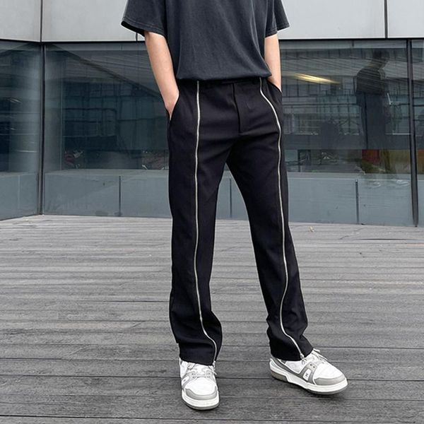 men's pants front long zipper black flare mens and womens straight retro solid color casual trousers oversize vibe hip hop loose
men's pants front long zipper black flare mens and womens straight retro solid color casual trousers oversize vibe hip hop loose