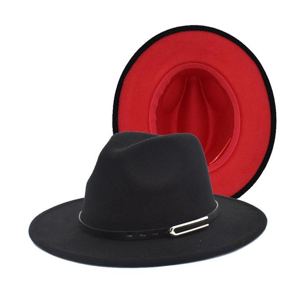 wide brim hats women's cap autumn winter for men fedoras fashion jazz hat european american double-sided color felt bowler vintage, Blue;gray
wide brim hats women's cap autumn winter for men fedoras fashion jazz hat european american double-sided color felt bowler vintage, Blue;gray