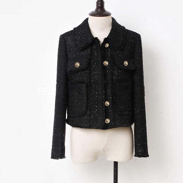 women's jackets women tweed jacket black spring / autumn /winter coat classic ladies one-piece, Black;brown
women's jackets women tweed jacket black spring / autumn /winter coat classic ladies one-piece, Black;brown