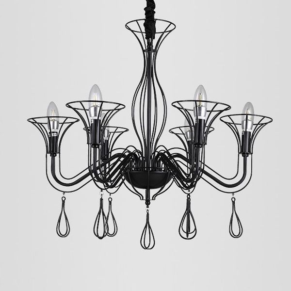 european minimalism iron chandelier light led hanging droplight foyer dinning living room black candle lamp chandeliers
european minimalism iron chandelier light led hanging droplight foyer dinning living room black candle lamp chandeliers