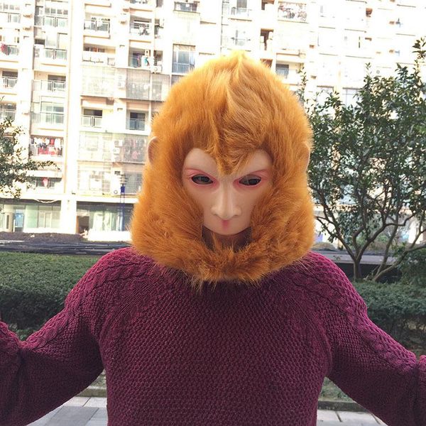 party masks sun wukong mask journey to the west performance monkey king costumes hericium halloween caps
party masks sun wukong mask journey to the west performance monkey king costumes hericium halloween caps