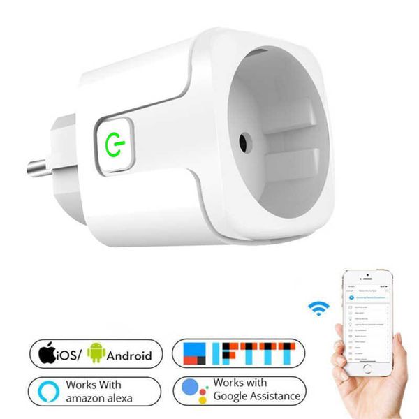 16a eu plug power monitor smart wifi wireless socket outlet works with alexa google home tuya app
16a eu plug power monitor smart wifi wireless socket outlet works with alexa google home tuya app