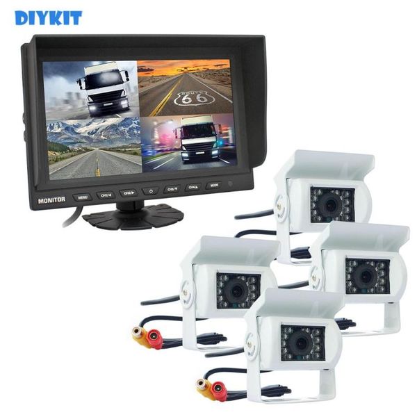 car rear view cameras& parking sensors diykit 9" split quad display monitor + 4 x ccd ir night vision led camera for truck bus
car rear view cameras& parking sensors diykit 9" split quad display monitor + 4 x ccd ir night vision led camera for truck bus